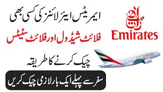 How to Check Emirates Airline Flights Status Online  How to Check Emirates Airline Flight Schedule [upl. by Ennoved]