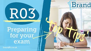 Help preparing for your R03 exam  Study Top Tips [upl. by Leseil474]