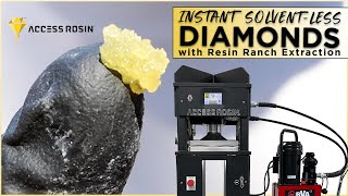 Instant Solventless Diamonds with Resin Ranch Extraction  Access Rosin ® [upl. by Benedetto]