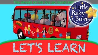 Lets Learn quotWheels On The Busquot With LittleBabyBum [upl. by Fox680]