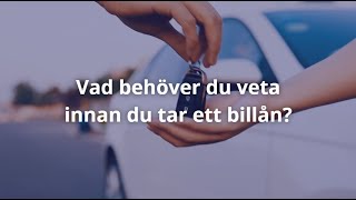 Billån med lägst ränta Tips och råd [upl. by Rabassa]