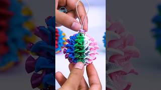 DIY Handmade Ball Ornaments for Christmas Tree Decorations shorts christmas craft decor diy [upl. by Lenore]