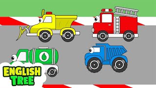 Truck Song  Colors and Trucks More Vehicle Songs by English Tree TV [upl. by Moorish]