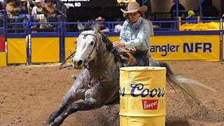 NFR Round 10  Barrel Racing [upl. by Esorrebma498]