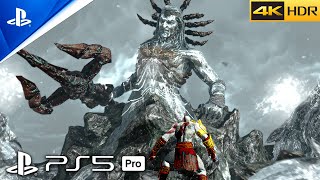 PS5 PRO GOD OF WAR 3 REMASTERED  Kratos vs Poseidon Boss Fight Gameplay 4K 60FPS HDR [upl. by Nnylsoj]