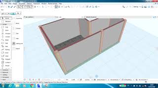 Cara Membuat Balok Sloof dan Ringbalk Beam Archicad [upl. by Nosam793]