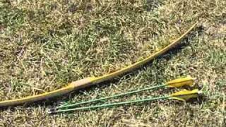 SWC Bamboo backed osage longbow [upl. by Ahael]