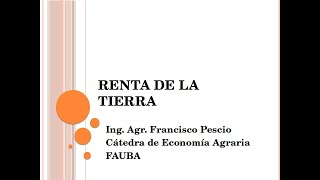 Renta de la Tierra [upl. by Anitsud]