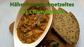 Thermomix TM5®  Hähnchengeschnetzeltes mit Champignons in Sahnesauce [upl. by Ecylahs]