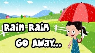 Rain Rain Go Away Nursery Rhyme With Lyrics  Cartoon Animation Rhymes amp Songs for Children [upl. by Pinchas727]