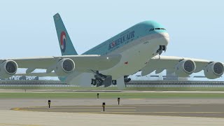 Emergency Landing with A380 Runway Overrun in XPlane 11 [upl. by Sena831]