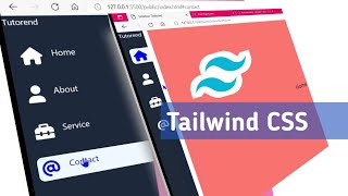 Tailwind CSS Sidebar Navigation menu  Tailwind CSS [upl. by Ynohtnaluap889]