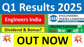 ENGINEERS INDIA Q1 results 2025  ENGINEERS INDIA results today  ENGINEERS INDIA Share News today [upl. by Nirual664]