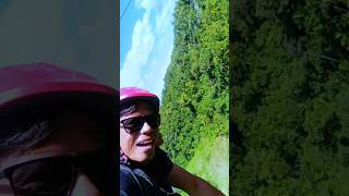 1000 meters zipline in cebu nature explorethebeautyofnature waterfall [upl. by Yasnyl548]