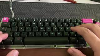 Sound Test for MW65 65 Mechanical Keyboard Kit [upl. by Adnolahs356]