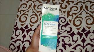 SaniDerm facewash Review  oily skin  sulphate free facewash [upl. by Daiz]