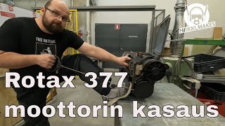 Rotax 377 moottorin kasaus [upl. by Ivy]