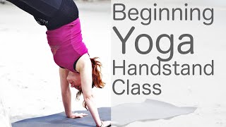 Yoga For Beginners At Home 40 Minute Beginner Handstand Class [upl. by Koch182]