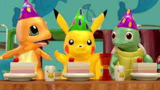 POKEMON Pikachu Birthday Party in Lego City  pokemon episode [upl. by Tempa]