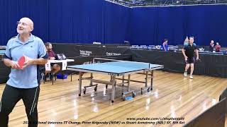 2024 National Veterans TT Champ Peter Krigovsky NSW vs Stuart Armstrong NZL O60 SF 5th Set [upl. by Atnoed968]