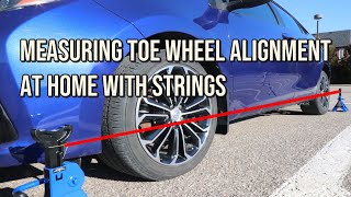 Measuring Toe Wheel Alignment at Home with Strings [upl. by Varuag]