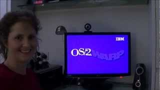 Mum tries out OS2 Warp 4 1996 [upl. by Htebi]