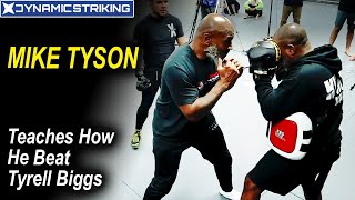 Mike Tyson Demonstrates how he beat Tyrell Biggs [upl. by Cul]