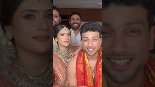 MmmAaaAaaha🥰❤️kalidasjayaramwedding weddingdayyoutubeshorts [upl. by Rora58]