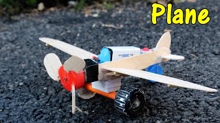 How to make a Battery Powered Plane  Using DC Motor [upl. by Gardener]