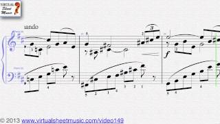 Jules Massenets Meditation from Thais for piano sheet music for Piano Solo  Video Score [upl. by Imehon]