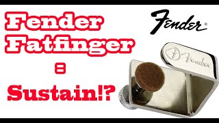 Guitar Gear Review Does the Fender Fatfinger Really Enhance Sustain No Talk [upl. by Munniks754]