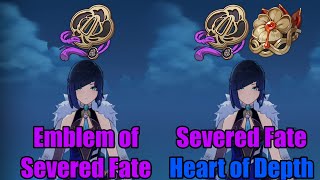 How Much Difference Between Emblem of Severed Fate Vs Emblem of Severed Fate amp HOD For Yelan [upl. by Matthia]