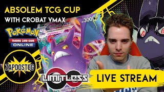 LIVE STREAM  Absolem TCG Cup Tournament with Crobat VMAX Pokemon TCG  5min Delay [upl. by Eekcaj206]