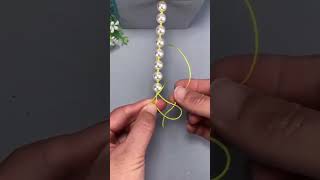 Instructions on how to tie the simplest bracelet diy bracelet crafting [upl. by Adnol641]