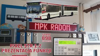 Sterownik tablic PIXEL STR 12  Prezentacja funkcji [upl. by Enilrahc]