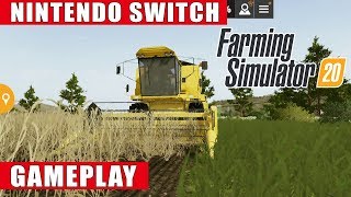 Farming Simulator 20 Nintendo Switch Gameplay [upl. by Hailahk723]