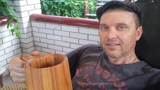 How to Make a Wooden Beer Mug DIY  Cherry beer mug  Wooden beer mug  How to make a wooden mug [upl. by Ssitruc]