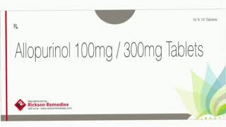 Allopurinol 100mg  300mg Tablets [upl. by Kordula900]