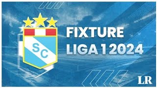 Fixture Sporting Cristal 2024 los rimenses ya conocen su calendario para buscar levantar la Liga 1 [upl. by Halimak]