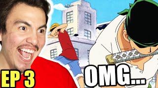 THE START OF OUR PIRATE CREW  One Piece Episode 3 REACTION [upl. by Atikam]