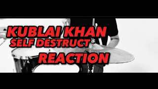 Kublai Khan TX  SelfDestruct Official Music Video REACTION [upl. by Laersi74]