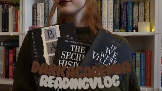 DARK ACADEMIA READING VLOG  cosy reading and mini book haul 🍂📖🔪 [upl. by Ihcur]