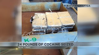 Tucson Sector Border Patrol seized 24 pounds of cocaine near Tubac [upl. by Nosyd629]