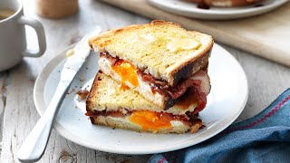 Air Fryer Bacon and Egg Toastie [upl. by Eiuqnom140]