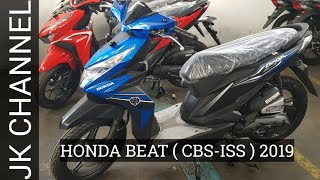 HONDA BEAT 2019  TIPE CBSISS ADA 3 PILIHAN WARNA  REVIEW FISIK  HARGA [upl. by Birkle614]