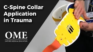 CSpine Collar Application in Trauma [upl. by Kameko]