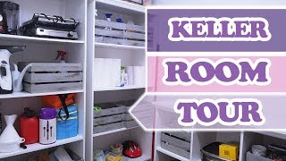 VORRATSKAMMER ROOMTOUR Keller organisieren und Stauraum schaffen [upl. by Eniladam592]