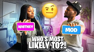 WHO’S MOST LIKELY TO⁉️ FEAT MY GIRLFRIEND WHITNEY 😍 [upl. by Eittel]