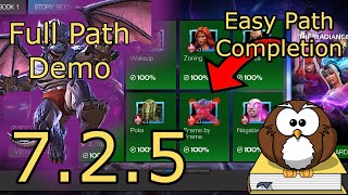 Full Run Through of 725 Frame by Frame  Easy Path  2024  MCOC [upl. by Thomas]