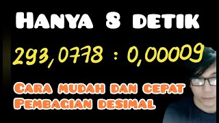 CARA MUDAH PEMBAGIA DESIMAL CEPAT AKURAT VIDEO VERTIKAL ll DIVISON OF DECIMALS EASY AND FAST [upl. by Drofdarb]